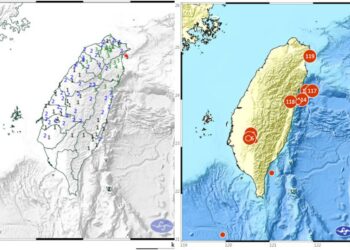影音/宜蘭8/27晚間激烈搖晃 震歪佛大鏡頭君