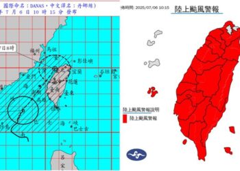 影音/中颱丹娜絲持續增強 臺灣各地及澎湖受威脅