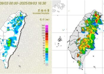 影音/對流雲系發展旺盛 0903傍晚大雨特報