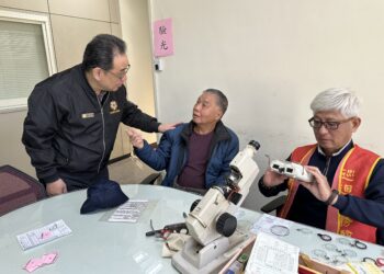 新竹榮民服務處啟動榮民免費配鏡(含助聽器)巡迴服務