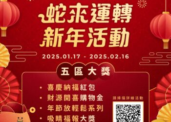 竹北6+PLAZA商場辦蛇年新春派對 大獎等你來抽