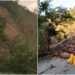 影音/聯外道路崩落大量土石 福山植物園緊急休園