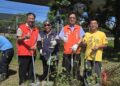 竹東河濱公園再添新亮點 公所攜手產銷班種下800株麝香木