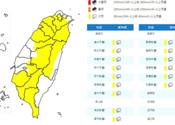 影音/0607對流雲系發展旺盛 15縣市午後大雨特報