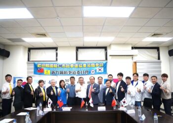 竹縣跆拳道委員會與韓國龍仁市跆拳道協會簽署MOU 將增加交流、移地訓練機會