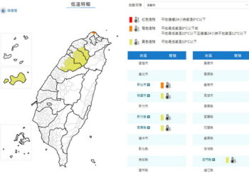 影音/東北季風+大陸冷氣團影響 1225下午發出大雨及低溫特報