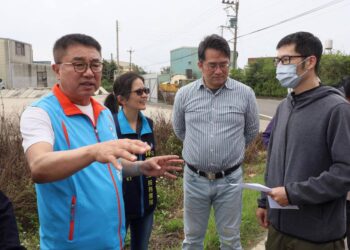 竹北西區去年傳水患 竹縣副議長王炳漢會勘要求未雨綢繆