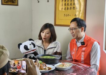 拍攝觀光美食行銷影片 竹東鎮長郭遠彰大力推廣客家粄條