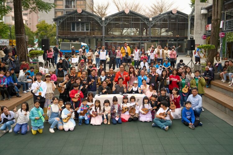 新竹縣竹東鎮第一屆鎮長盃烏克麗麗大賽，場面熱鬧溫馨。（圖/竹東鎮公所提供）