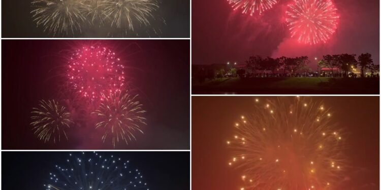 影音/600秒高空煙火秀超吸睛 冬山元宵花火節美甚！